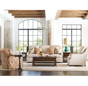 Commonwealth Washburn Medium Stain Rectangular Cocktail Table