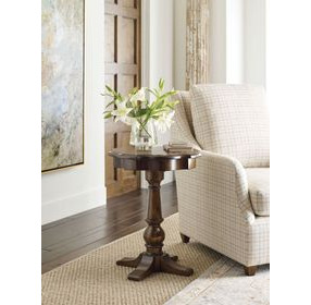 Commonwealth Byron Medium Stain Round End Table