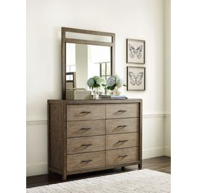 Debut Terra Gray Rectangular Dresser Mirror