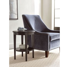 Preset Sable Round Chairside Table with 1 Shelf