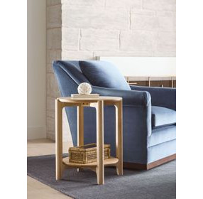 Newport Ash Round End Table