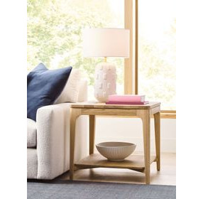 Newport Ash Square End Table