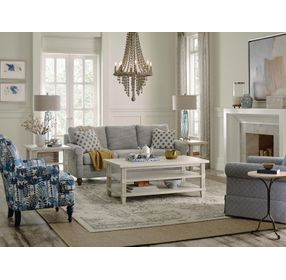 Grand Bay Wayland White Rectangular Cocktail Table