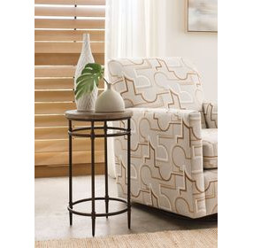 Crossroads-Hamilton Crossroad-Hamilton Light Stain Round Chairside Table