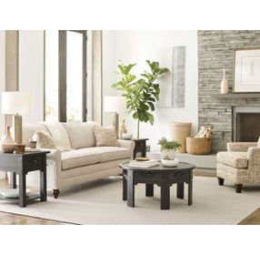 Lillith Dark Stain Occasional Table Set