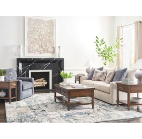 Longham Warm Auburn Rectangular Occasional Table Set