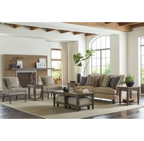 Maribelle Dark Stain Occasional Table Set