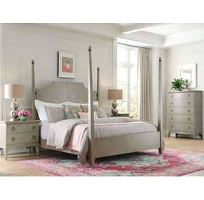Patterson Gray Queen Poster Bed