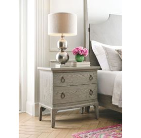 Madison Stone 2 Drawer Nightstand with USB Charging