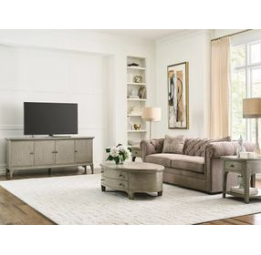 Milan Stone Oval Lift Top Cocktail Table