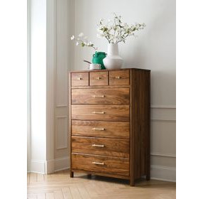 Monogram Walnut Rockwood Medium Stain 8 Drawer Chest