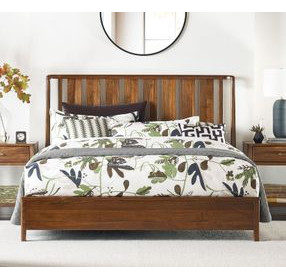 Ashburn Walnut King Panel Bed