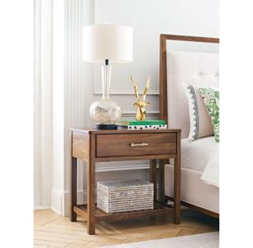 Monogram Walnut Highland Medium Stain 1 Drawer Nightstand