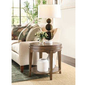 Nicolette Hamilton Auburn Oval End Table
