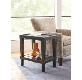 Oliver Hamilton Ebony Rectangular Chairside Table