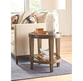 Oliver Hamilton Sepia Round End Table