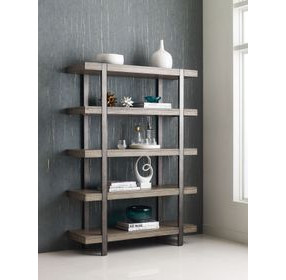 Sandler Gray Bookshelf with 4 Shelves