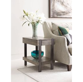 Sandler Brown Rectangular Chairside Table
