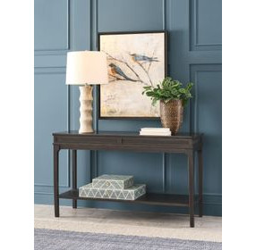 Serra Hamilton Soft Black Rectangular Sofa Table