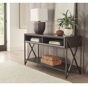 Simon Dark Stain Rectangular Console Table