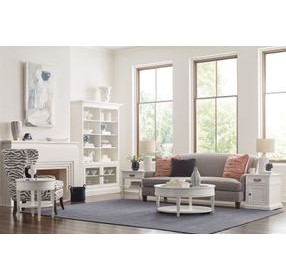 Structures White Round Coffee Table