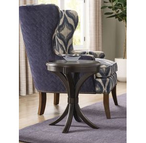 Whitaker Distressed Dark Stain Round Spot Table