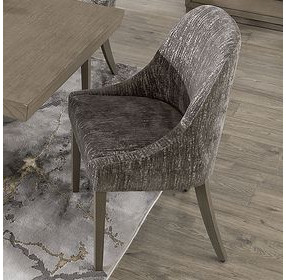 Pure Modern Brown Performance Fabric Upholstered Armless Side Chair