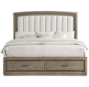 Sonoma Gray Upholstered Panel Bedroom Set