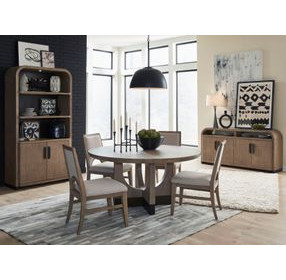 Tristan Swiss Coffee 60" Round Dining Table