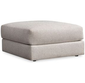 Vista Gray Square Ottoman