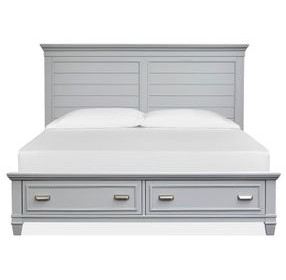 Harborwick Harbor Gray Storage Panel Bedroom Set