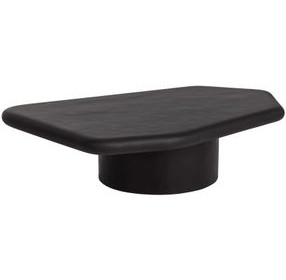 Detti Black Free Form Large Concrete Top Outdoor Cocktail Table