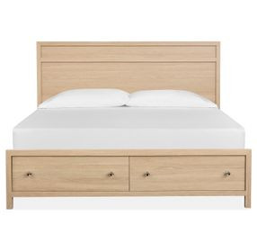 Merrifield Sandstone Beige Storage Panel Bedroom Set