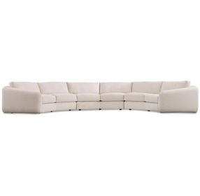 Soleil Beige 3 Piece Modular Sectional with Pillows
