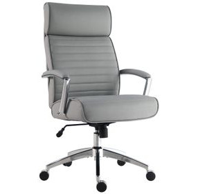DC 602 SFGR Softy Gray Upholstered Tall Desk Chair
