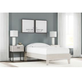 Socalle Light Natural Twin Platform Bed
