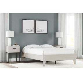 Socalle Light Natural Full Platform Bed