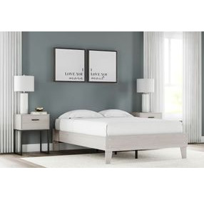 Socalle Light Natural Queen Platform Bed