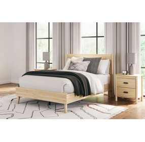 Cabinella Tan Full Panel Headboard