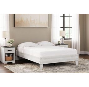 Shawburn Whitewash Full Platform Bed