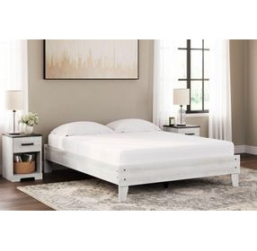 Shawburn Whitewash Queen Platform Bed