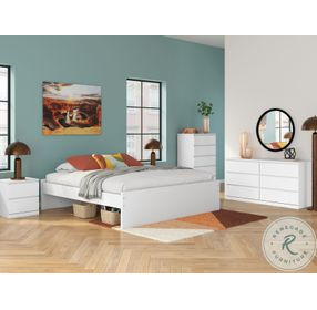 Onita White Platform Bedroom Set