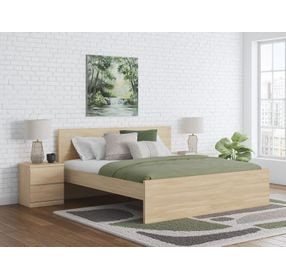 Onita Natural Queen Panel Platform Bed