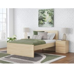 Onita Natural Full Panel Platform Bed