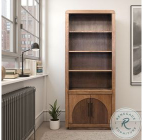 Eclipse Bourbon And Walnut 78" High Bookcase Pier