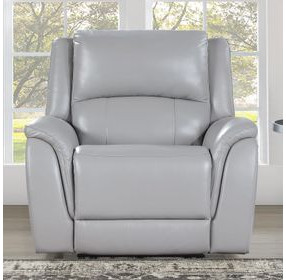 Alexandria Stone Power Recliner with USB Charging