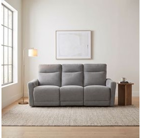 Edition Gray Power 78" Double Reclining Sofa