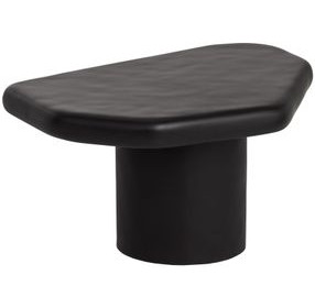 Detti Black Free Form Small Concrete Top Outdoor Cocktail Table