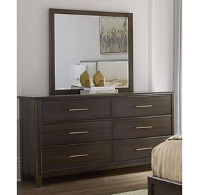 Nordhaven Nordic Walnut 6 Drawer Dresser