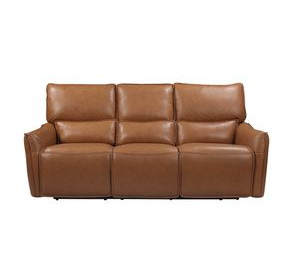 Portland Desert Leather Lay Flat Power Reclining Living Room Set with Power Headrest and USB Charging